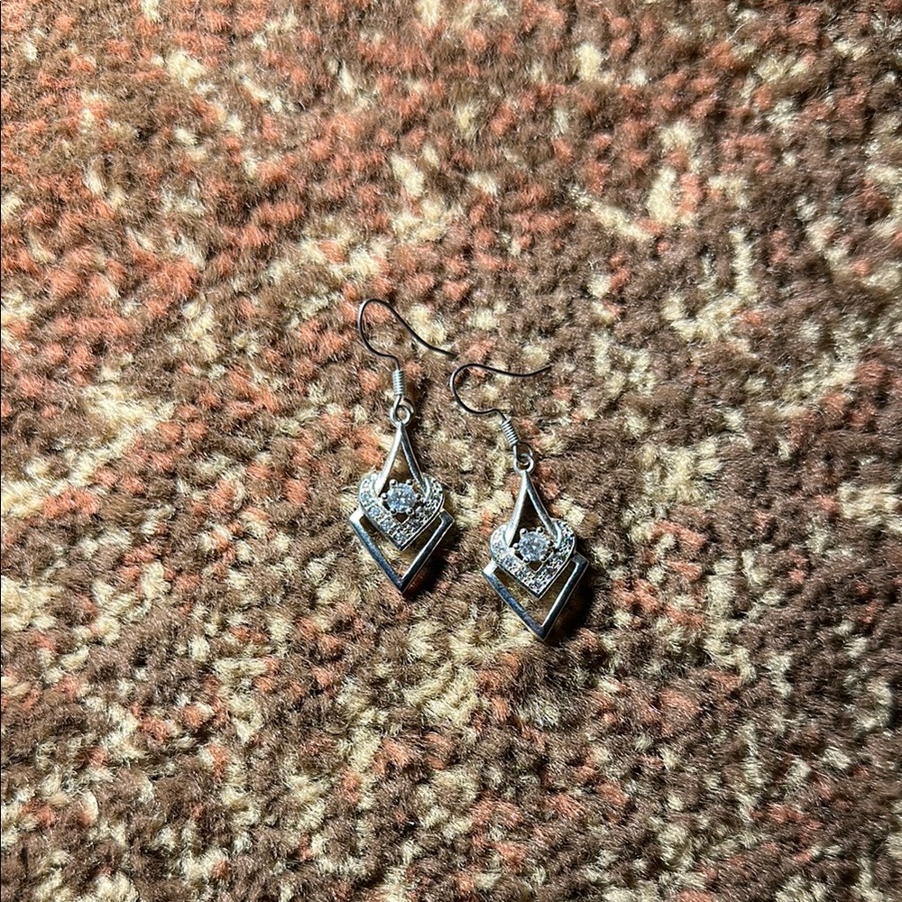 Elegant Silver Dangle Earrings